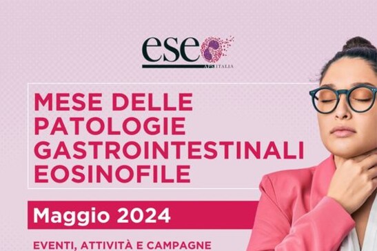 Locandina della campagna di sensibilizzazione Eseo Italia per le patologie gastrointestinali eosinofile (EoE). Fonte Eseo